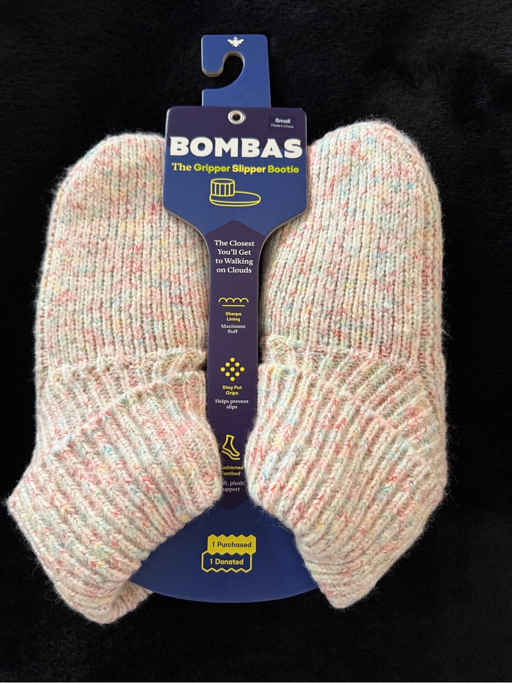 BOMBAS Gripper Slipper Women’s Small